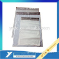 Clear printing logo custom adhesive ldpe gray plastic shipping bag